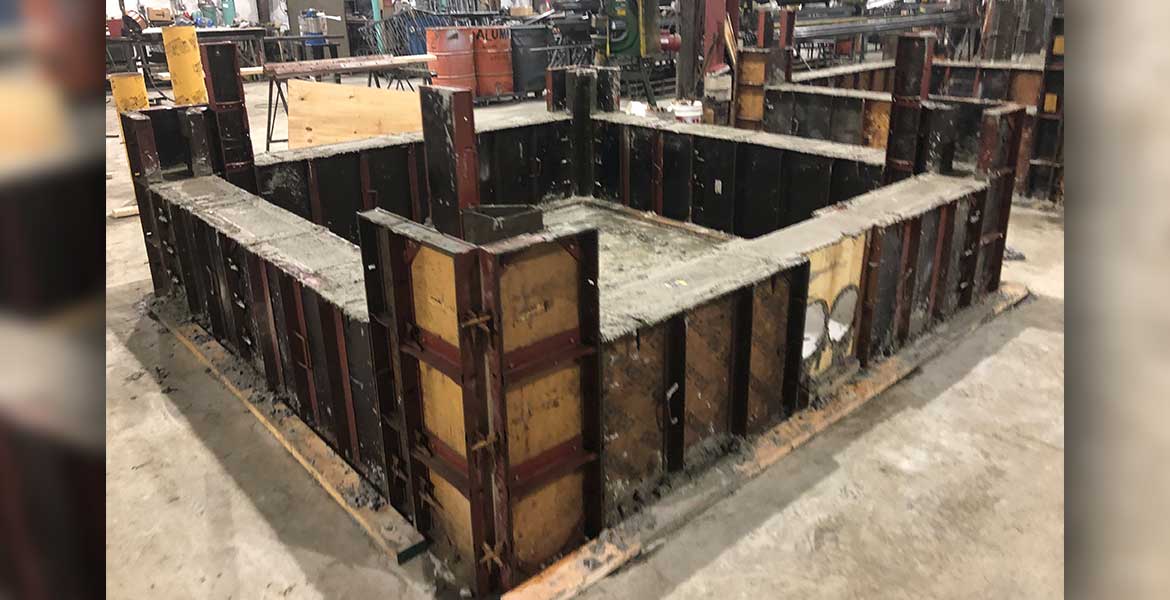 Custom Precast Cellar extension for Natural Gas drill rigs