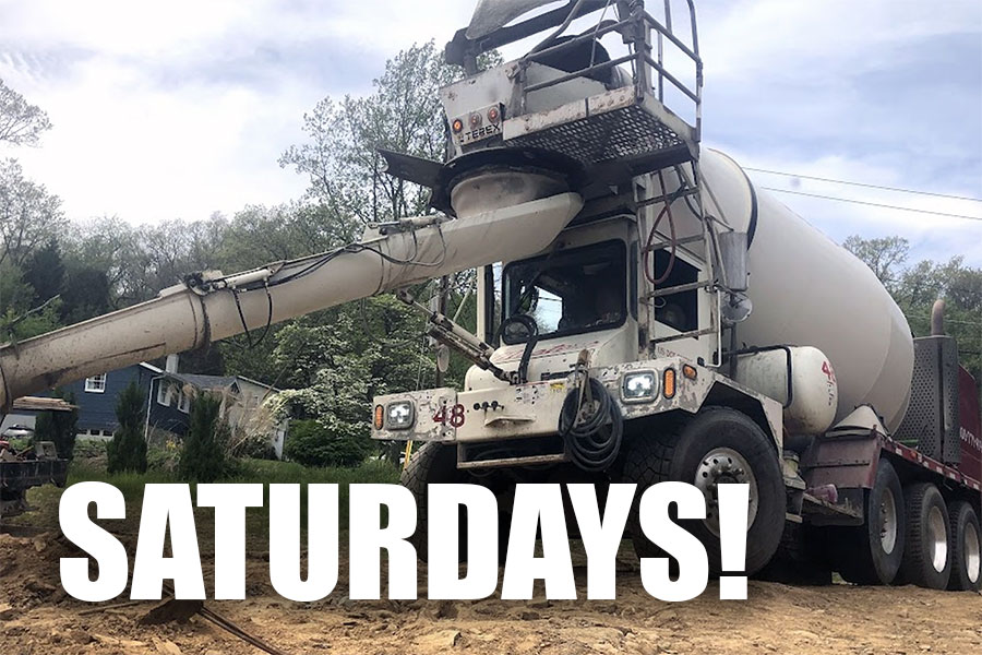 Saturdays are on for Ready-Mix!